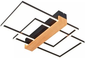 Zuma Line C230624202A - LED Mennyezeti lámpa MINAR LED/39W/230V fekete/fenyő