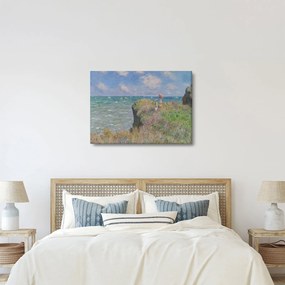 Kép - Claude Monet, Cliff Walk at Pourville, reprodukciók (70x50 cm)