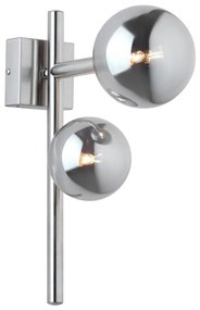 Jupiter 1903 - NEPTUN fali lámpa 2xG9/14W/230V matt króm/füstszürke