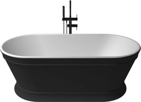 Heritage szabadonálló kád_80x170_Negro/Blanco Mate