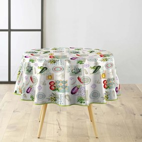 PVC lemosható asztalterítő ø 160 cm Vegetalia – douceur d'intérieur