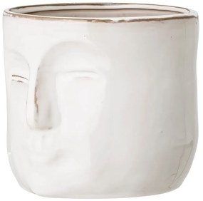 Ignacia fehér terrakotta virágcserép, magasság 15,5 cm - Bloomingville