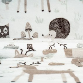 4Home Nordic friends gyerek mikroflanel ágyneműhuzat 140 x 200 cm, 70 x 90 cm