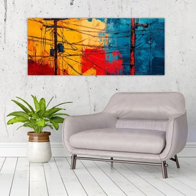 Kép - Absztrakt elektromos vezetékek (120x50 cm)