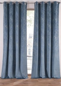 130/145 Bársony Sötétítő Függöny Nyomott Mintával (1 Db)