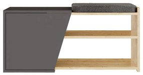 Cipőtároló Fiona - Oak, Anthracite