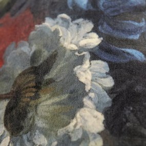 Bársony lámpabúra virágmintával 18/18/14 arany belsővel