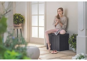Keter Marvel plus kerti tárolódoboz ülőkével antracit, 270 l, 116 x 57 x 45 cm