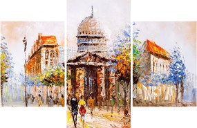 Kép - Festett városi emlékmű (90x60 cm)