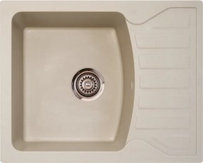 Quadro M Metalac 175429 Gránit Mosogatótálca - Extra mély, Csepegtetőtálcás, Pezsgő