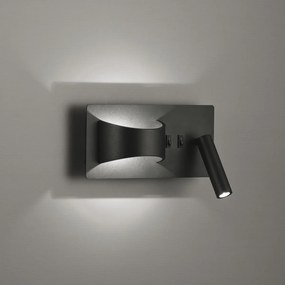 Viokef JAKE fali lámpa, fekete, beépített LED, 520 lm, VIO-4243300