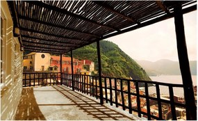 3D fotótapéta kilátás a teraszról fotótapéta 416 x 254