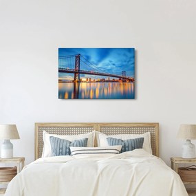 Kép - Benjamin Franklin híd, Philadelphia (90x60 cm)