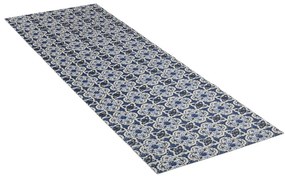 Fehér-kék műanyag fürdőszobai kilépő 65x200 cm Murcia – Wenko