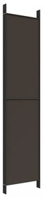 5 paneles barna szövet paraván 250 x 220 cm