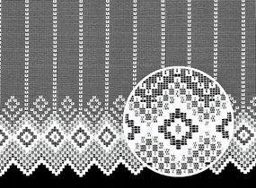 Mg Irigység Jacquard 3943 fehér 80cm lengyel