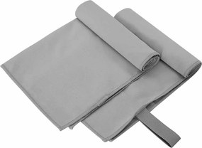vidaXL Sport Törölközők 2 pcs Sötétszürke 50 x 30 cm