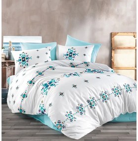 BedTex Pamut ágynemét Hippi türkiz, 140 x 200 cm,70 x 90 cm, 140 x 200 cm, 70 x 90 cm