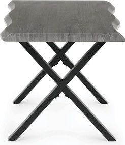 CT-F4312 GREY szürke MDF dohányzóasztal 60 × 120 cm