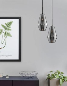 NOVA LUCE 9724101 VEIRO Egyágú Függesztett Lámpa Üveg E27 IP20