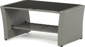 Kerti ülőgarnitúra, polyrattan, szürke, AZS-A1523 GREY