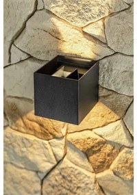 Lámpa Fali lámpa MISSOURI-K, 7W, 540lm, AC220-240V, 50/60 Hz, PF>0,5 ,Ra≥80, IP54, IK08, 4000K, négyzet, fekete