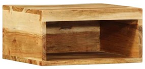 tömör akácfa falra szerelhető TV-szekrény 40x30x19 cm