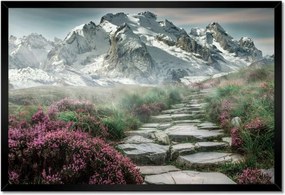 Poszterek keretben 60x40 Hegyi kilátás Tájkép Köd