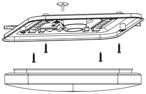 Eglo 97874 - LED Mennyezeti lámpa FRANIA LED/11,5W/230V