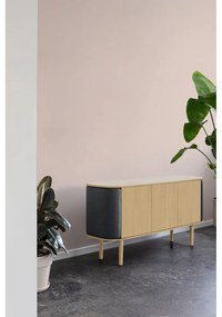 Barna-bézs alacsony komód tölgyfa dekorral 150x75 cm Treasures – UMAGE