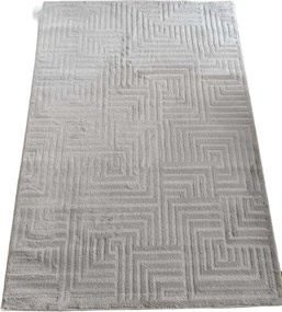 Modern plüss szőnyeg 80x150cm rövid puha sörtékkel,bézs szín