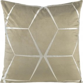 Dekoratív párnahuzat BLINK-28 45x45 Eurofirany sötét bézs/ezüst