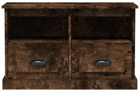 füstös tölgy színű szerelt fa TV-szekrény 80 x 35 x 50 cm
