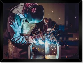 Poszterek keretben 40x30 Hegesztőgép égővel