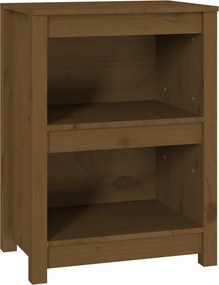 vidaXL mézbarna tömör fenyőfa faliszekrény 50x35x68 cm