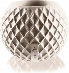 Bauble Squares Világosbézs Poliészter Virágcserép 7,6 cm