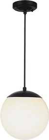 Kültéri függőlámpa kábellel 1xE27/60W/230V át mérő 20 cm IP44 fekete