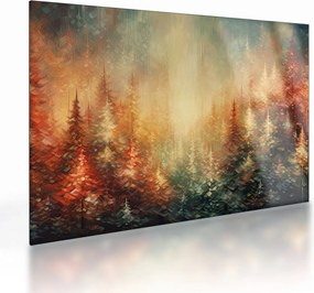 Üveg kép - Erdők festése (70x50 cm)