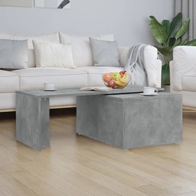 Betonszürke szerelt fa dohányzóasztal 150 x 50 x 35 cm