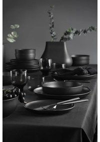 24 darabos étkészlet fekete/porcelán