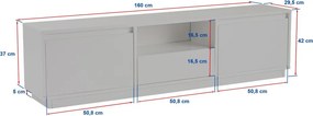 Vanguard - atlanti fenyő v2 TV-állvány