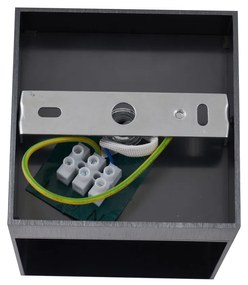 Modern fegyveracél fali lámpa fényeffektussal - Transfer Groove