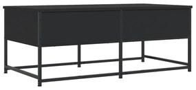 fekete szerelt fa dohányzóasztal 100 x 51 x 40 cm