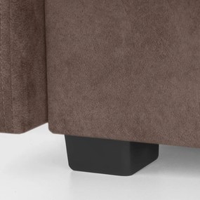 Porto ágyazható kanapé barna színben, bársony kárpittal