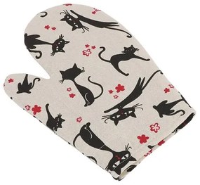 Bellatex Ivo Cica  edényfogó fekete, 28 x 18 cm