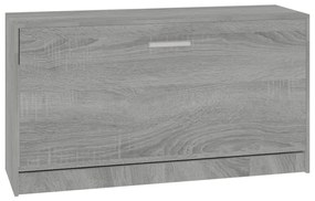 szürke sonoma színű cipőtároló pad 80x24x45 cm
