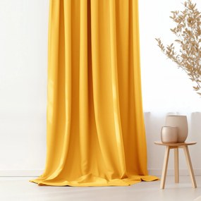 Goldea rongo dekoratív drapéria - sárga 160x145 cm