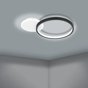 Eglo 900421 - LED Dimmelhető mennyezeti lámpa GAFARES LED/15W/230V fekete + távirányító