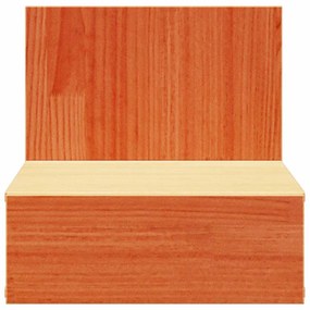 Éjjeli asztal 2 pcs Viaszbarna 42 x 32.5 x 40 cm Tömör fenyőfa