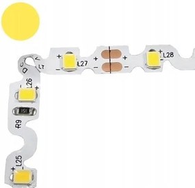 Led szalag 9,6W hajlékony kígyó cikk-cakk fehér meleg 2835 600LED/5m